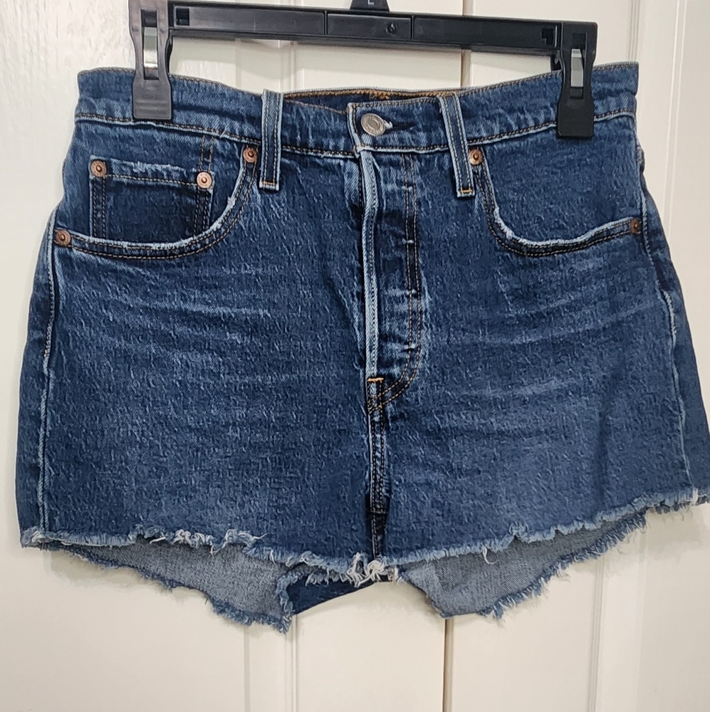 Levis Denim Blue Women Shorts